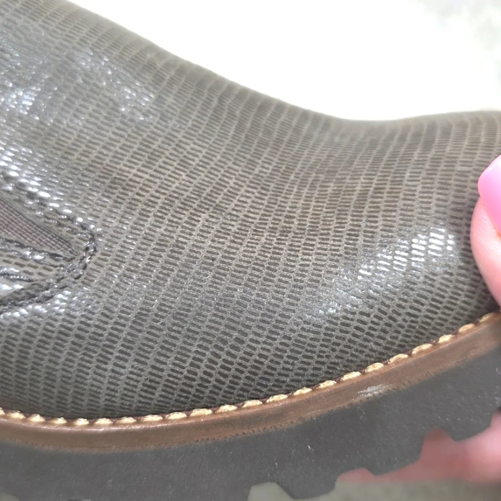 Earthies By‎ Earth Almada Grey Leather Size 6 No Signs Of Wear
